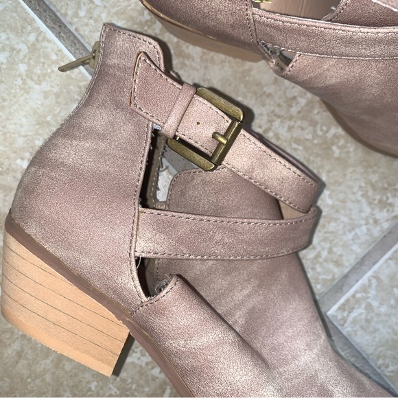 Worn 1X ❤️ VOLATILE kids zip back ankle boots girls size 3 - Picture 6 of 13